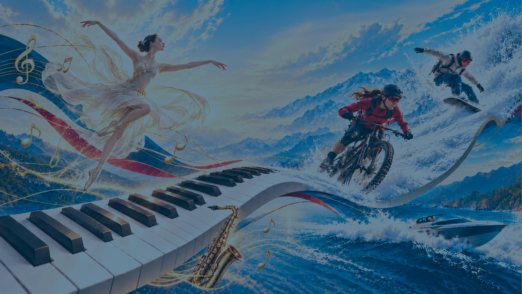 Music, dance and sport in a mosaic of experiences