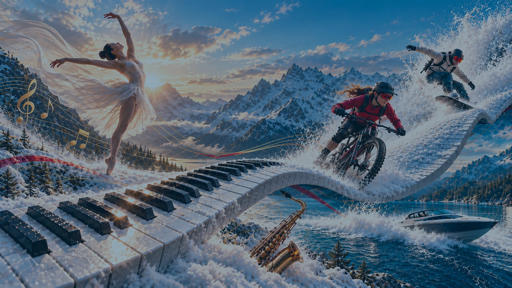 Music, dance and sport in a mosaic of experiences
